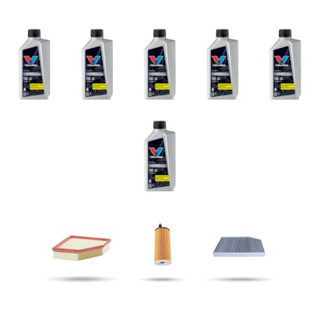Kit tagliando 3 FILTRI e 6L OLIO compatibile con Bmw x4 (G02,F98) 20ix 135kw dal 2018