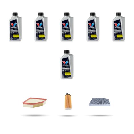 Kit tagliando 3 FILTRI e 6L OLIO compatibile con Bmw x4 (G02,F98) 30ix 185kw dal 2018