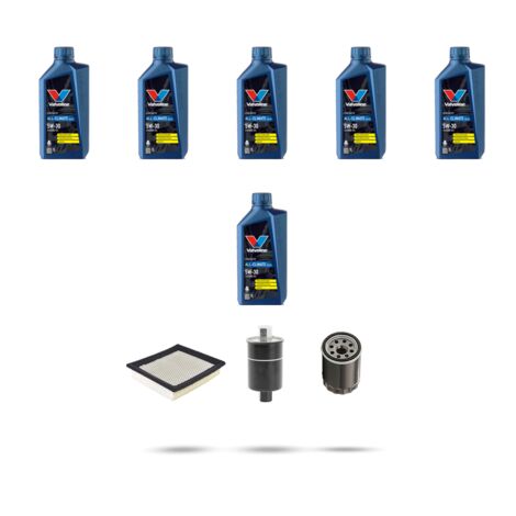 Kit tagliando 3 FILTRI e 6L OLIO compatibile con Chevrolet Tahoe 5.3 v8 201kw dal 2000
