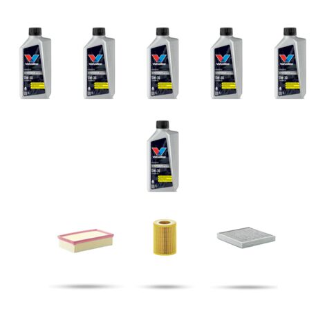 Kit tagliando 3 FILTRI e 6L OLIO compatibile con Citroen C6 3.0 v6 hdi 177kw dal 2009