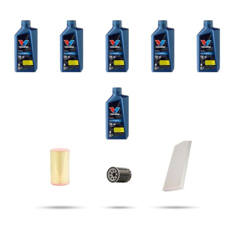 Kit tagliando 3 FILTRI e 6L OLIO compatibile con Citroen Jumper II 2.0 Hdi 62kw dal 2002 al 2006