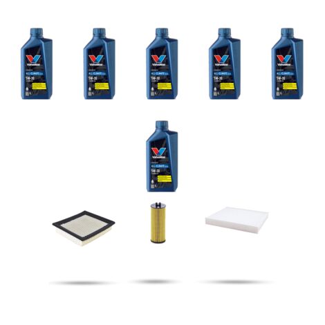 Kit tagliando 3 FILTRI e 6L OLIO compatibile con Dodge Avenger 3.6 211kw dal 2012