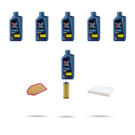 Kit tagliando 3 FILTRI e 6L OLIO compatibile con Dodge Charger 3.6 v6 218kw dal 2011