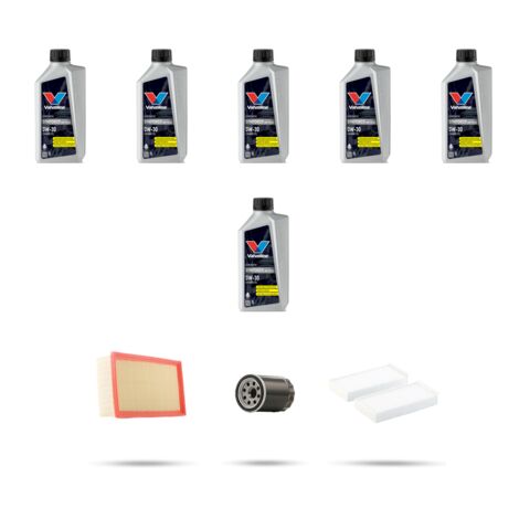 Kit tagliando 3 FILTRI e 6L OLIO compatibile con Fiat Scudo III 2.0 Multijet 106kw dal 2022