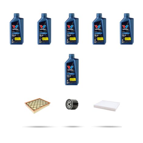 Kit tagliando 3 FILTRI e 6L OLIO compatibile con Ford Kuga III 1.5 Ecoboost 110kw dal 2019