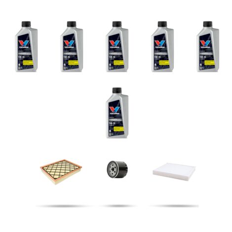 Kit tagliando 3 FILTRI e 6L OLIO compatibile con Ford Kuga III 2.0 TDCI 88kw dal 2022
