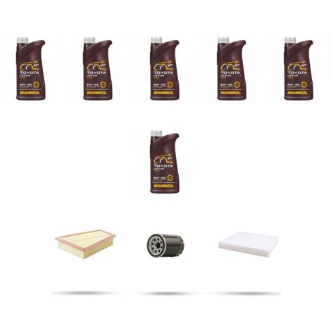 Kit tagliando 3 FILTRI e 6L OLIO compatibile con Ford S-Max 2.0 EcoBoost SCTi 149kw dal 2010