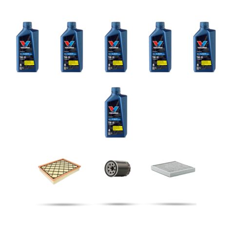 Kit tagliando 3 FILTRI e 6L OLIO compatibile con Ford S-Max II 2.0 EcoBoost 176kw dal 2015