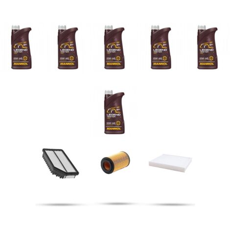 Kit tagliando 3 FILTRI e 6L OLIO compatibile con Honda Civic VIII 2.2 103kw dal 2006