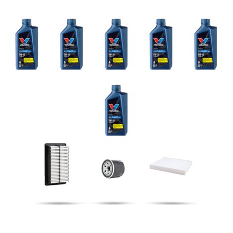Kit tagliando 3 FILTRI e 6L OLIO compatibile con Hyundai i30 2.0 16V 103kw dal 2007