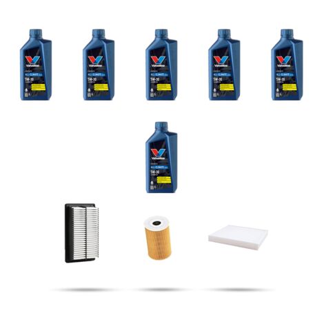 Kit tagliando 3 FILTRI e 6L OLIO compatibile con Hyundai i30 (PD,PDE) 1.6 CRDi 94kw dal 2018