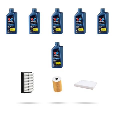 Kit tagliando 3 FILTRI e 6L OLIO compatibile con Hyundai Santa Fe III 2.4 ccvt 126kw dal 2015