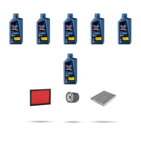 Kit tagliando 3 FILTRI e 6L OLIO compatibile con Infiniti EX 25 v6 175kw dal 2010