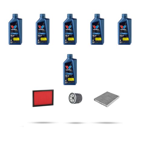 Kit tagliando 3 FILTRI e 6L OLIO compatibile con Infiniti FX 50 287kw dal 2009