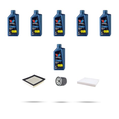 Kit tagliando 3 FILTRI e 6L OLIO compatibile con Infiniti G35 3.5 V6 191kw dal 2002