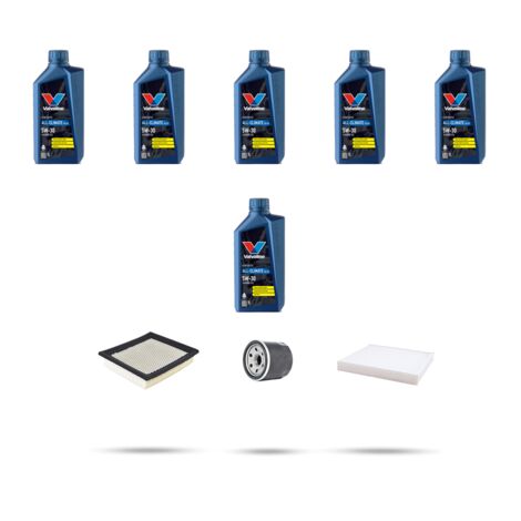 Kit tagliando 3 FILTRI e 6L OLIO compatibile con Infiniti G35 3.5 V6 209kw dal 2004
