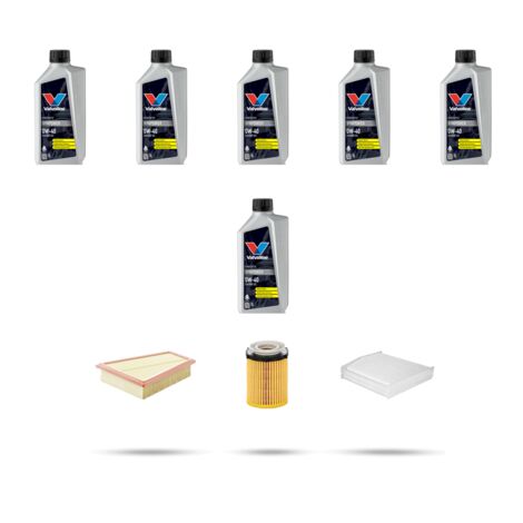 Kit tagliando 3 FILTRI e 6L OLIO compatibile con Infiniti Q30 1.6 115kw dal 2015