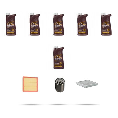 Kit tagliando 3 FILTRI e 6L OLIO compatibile con Land Rover Discovery 3 (LR3) 4.0 160kw dal 2005