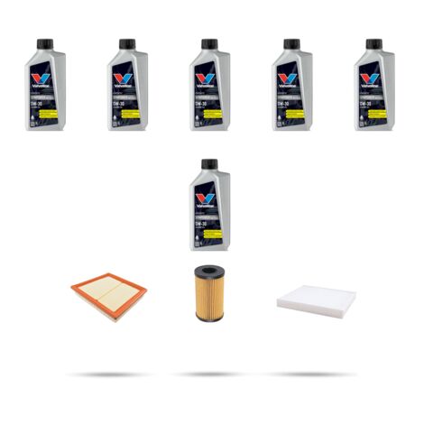 Kit tagliando 3 FILTRI e 6L OLIO compatibile con Land Rover Discovery Sport 1.5 P300 227kw dal 2020