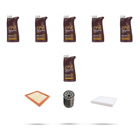Kit tagliando 3 FILTRI e 6L OLIO compatibile con Land Rover Evoque (L538) 2.0 177kw dal 2011