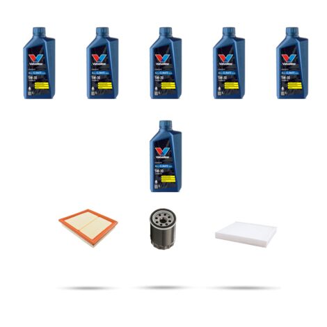 Kit tagliando 3 FILTRI e 6L OLIO compatibile con Land Rover Evoque (L538) 2.0 177kw dal 2011
