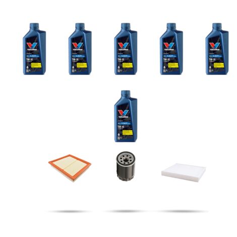 Kit tagliando 3 FILTRI e 6L OLIO compatibile con Land Rover Freelander II (L359) 2.0 177kw dal 2011