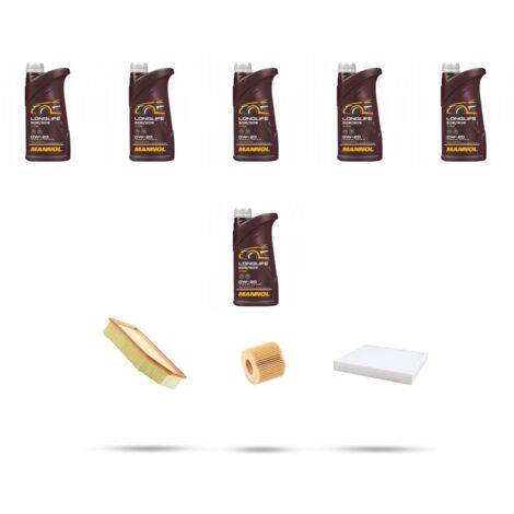 Kit tagliando 3 FILTRI e 6L OLIO compatibile con Lexus IS (E3) 200t 180kw dal 2015
