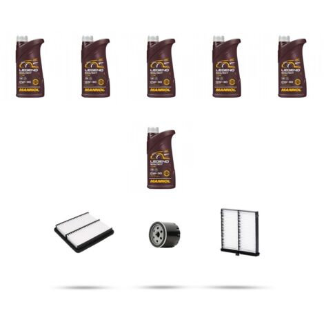 Kit tagliando 3 FILTRI e 6L OLIO compatibile con Mazda 3 (BM) 1.5 Skyactiv-G 120 88kw dal 2013