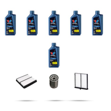 Kit tagliando 3 FILTRI e 6L OLIO compatibile con Mazda 3 (BP) 1.8 Skyactive D 85kw dal 2019