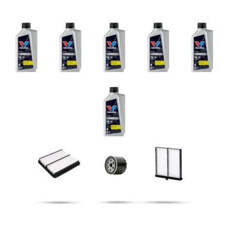 Kit tagliando 3 FILTRI e 6L OLIO compatibile con Mazda 3 (BP) 2.0 Skyactive-X 132kw dal 2019