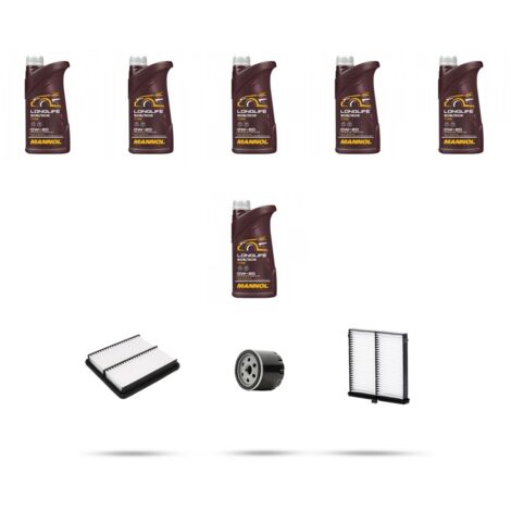 Kit tagliando 3 FILTRI e 6L OLIO compatibile con Mazda 3 (BP) 2.0 Skyactive-X 132kw dal 2019