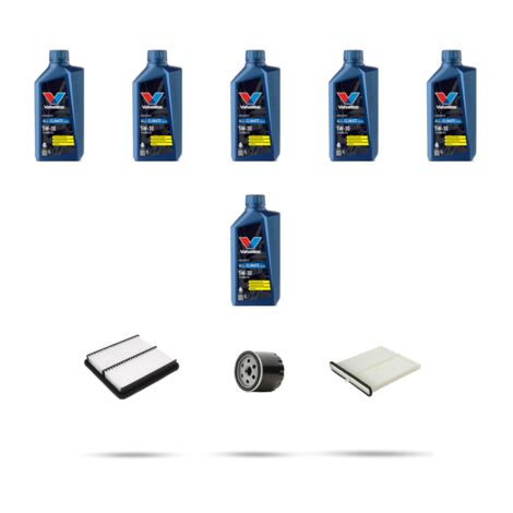 Kit tagliando 3 FILTRI e 6L OLIO compatibile con Mazda 6 (GJ) 2.5 143kw dal 2018