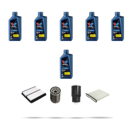Kit tagliando 3 FILTRI e 6L OLIO compatibile con Mazda Cx-3 (DK) Skyactiv-D 105 77kw dal 2015