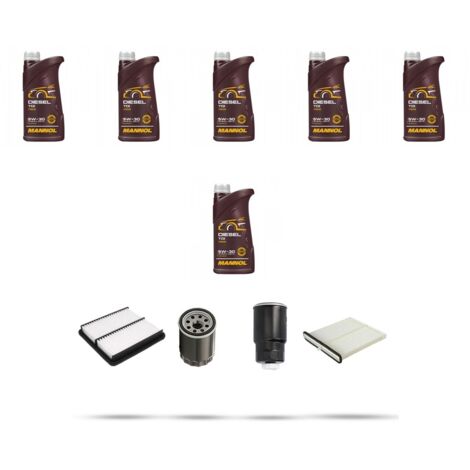 Kit tagliando 3 FILTRI e 6L OLIO compatibile con Mazda Cx-3 (DK) Skyactiv-D 105 77kw dal 2015
