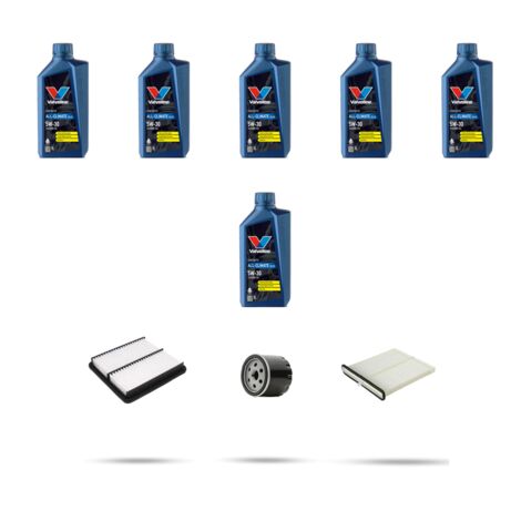 Kit tagliando 3 FILTRI e 6L OLIO compatibile con Mazda Cx-5 (KE) 2.5 Skyactiv-G 138kw dal 2013