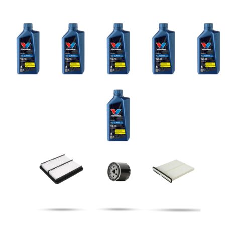 Kit tagliando 3 FILTRI e 6L OLIO compatibile con Mazda Cx-5 (KE) 2.5 Skyactiv-G 141kw dal 2015