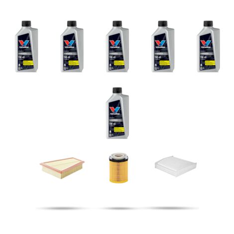 Kit tagliando 3 FILTRI e 6L OLIO compatibile con Mercedes CLA (C117,X117) 200 115kw Dal 2013