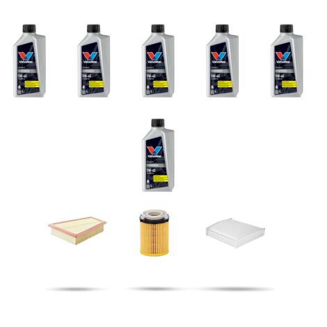 Kit tagliando 3 FILTRI e 6L OLIO compatibile con Mercedes Classe A (w176) A180 BlueEfficency 90kw Dal 2012