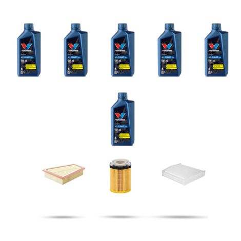 Kit tagliando 3 FILTRI e 6L OLIO compatibile con Mercedes Classe A (W176) A200 BlueEfficency 115kw dal 2012