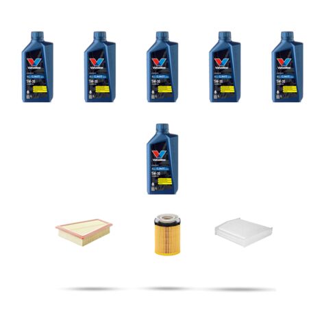 Kit tagliando 3 FILTRI e 6L OLIO compatibile con Mercedes Classe A (W176) A250 155kw dal 2012