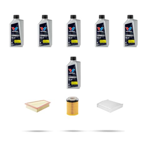 Kit tagliando 3 FILTRI e 6L OLIO compatibile con Mercedes Classe B (W246+W242) B220 135kw Dal 2013