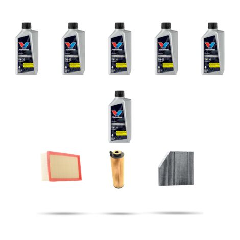 Kit tagliando 3 FILTRI e 6L OLIO compatibile con Mercedes Classe C (W206,S206) 180 125kw Dal 2021