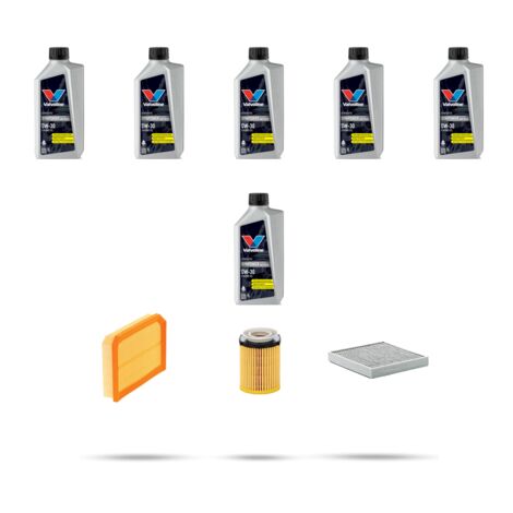 Kit tagliando 3 FILTRI e 6L OLIO compatibile con Mercedes Classe GLB (X247) 35 AMG 225KW Dal 2019