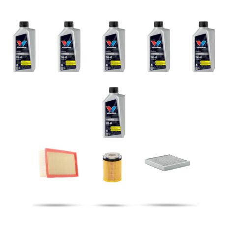 Kit tagliando 3 FILTRI e 6L OLIO compatibile con Mercedes Classe SLC (R172) 180 115kw Dal 2016