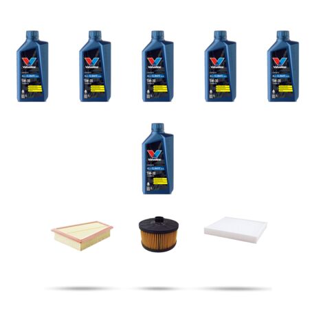 Kit tagliando 3 FILTRI e 6L OLIO compatibile con Mercedes Classe T (W420) 160 75kw Dal 2021