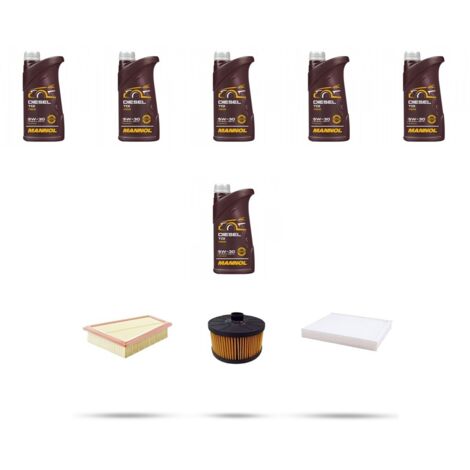 Kit tagliando 3 FILTRI e 6L OLIO compatibile con Mercedes Classe T (W420) 180 96kw Dal 2021