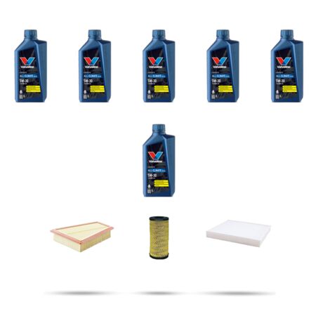 Kit tagliando 3 FILTRI e 6L OLIO compatibile con Mercedes Classe T (W420) 180 CDI 85kw Dal 2021