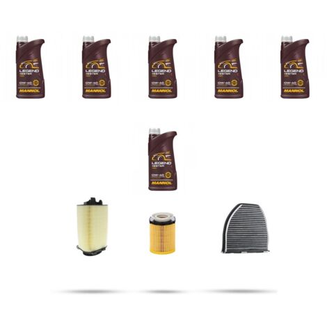 Kit tagliando 3 FILTRI e 6L OLIO compatibile con Mercedes E Coupe Cabrio (A207,C207) 250 155kw dal 2013