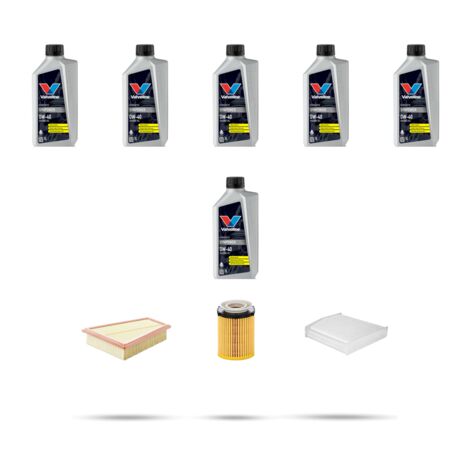 Kit tagliando 3 FILTRI e 6L OLIO compatibile con Mercedes GLA (X156) GLA 180 90kw Dal 2015