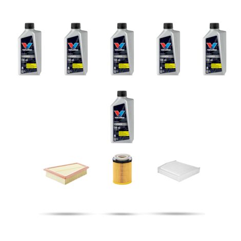 Kit tagliando 3 FILTRI e 6L OLIO compatibile con Mercedes GLA (X156) GLA 200 115kw Dal 2013